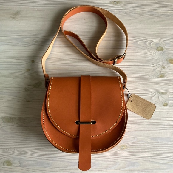 Handbags - Leather Saddle Bag